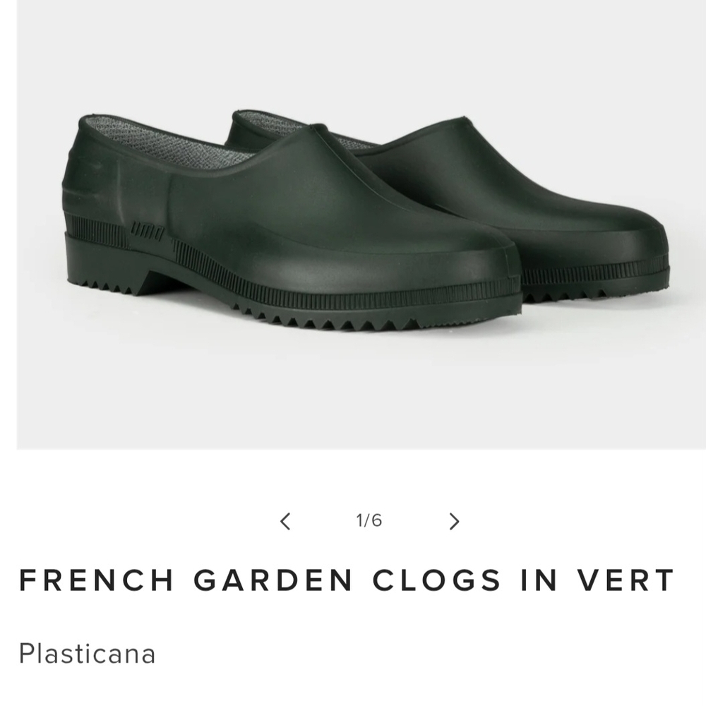 Plasticana French Clogs - Dark Green, Size 39